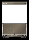 Customized card in game